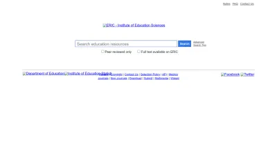 Screenshot of Eric.ed.gov