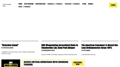 Screenshot of Zerohedge.com