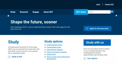 Screenshot of Qut.edu.au
