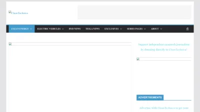 Screenshot of Cleantechnica.com