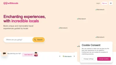 Screenshot of Withlocals.com