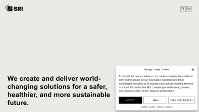 Screenshot preview of sri.com