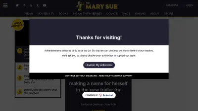 Screenshot of Themarysue.com