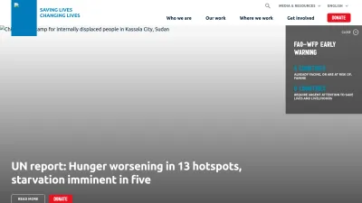 Screenshot preview of wfp.org