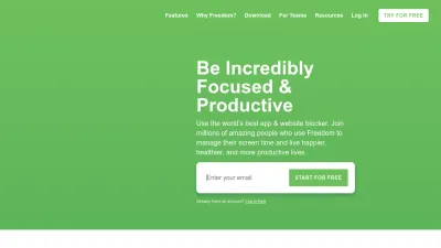 Screenshot of Freedom.to