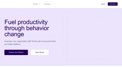 Screenshot preview of thriveglobal.com