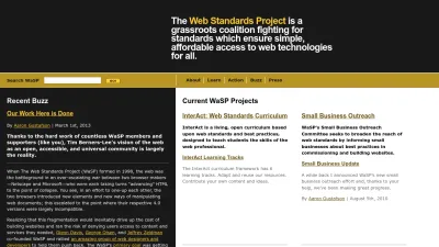 Screenshot of Webstandards.org
