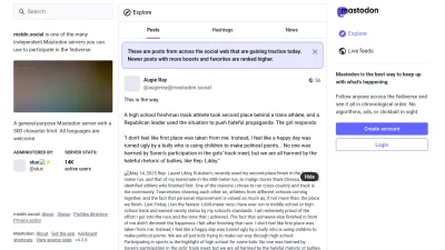 Screenshot preview of mstdn.social
