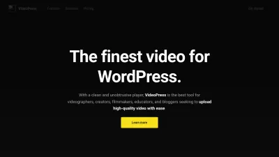 Screenshot of Videopress.com
