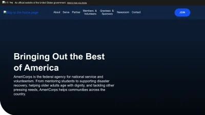Screenshot of Americorps.gov