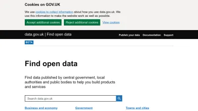 Screenshot preview of data.gov.uk