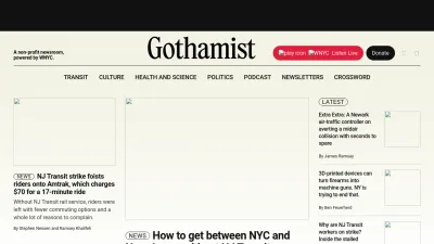 Screenshot of Gothamist.com