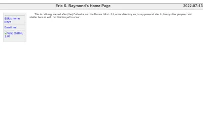 Screenshot of Catb.org