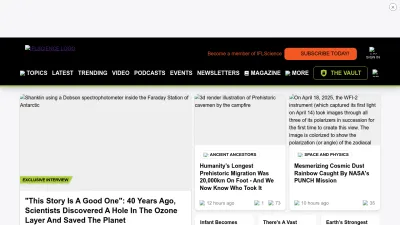 Screenshot of Iflscience.com