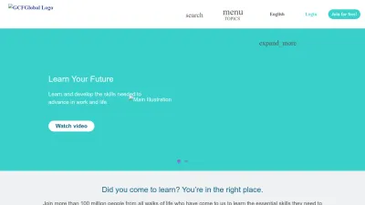 Screenshot of Edu.gcfglobal.org