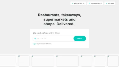 Screenshot preview of deliveroo.co.uk