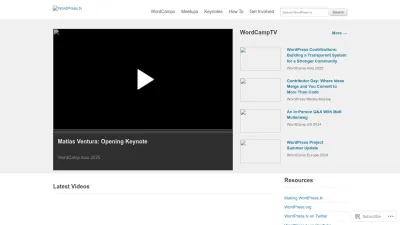 Screenshot preview of wordpress.tv
