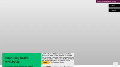 Screenshot of Lshtm.ac.uk
