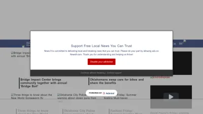 Screenshot of News9.com
