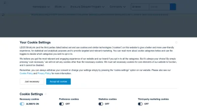 Screenshot of Bricklink.com