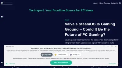 Screenshot of Techreport.com