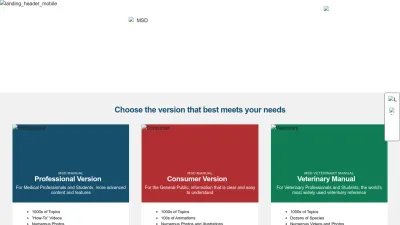 Screenshot of Msdmanuals.com