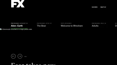 Screenshot of Fxnetworks.com