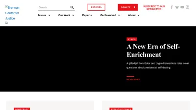 Screenshot preview of brennancenter.org