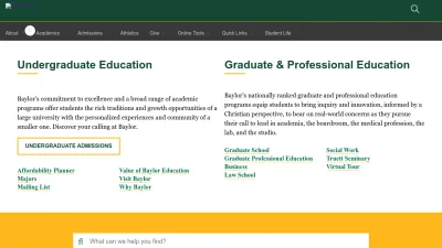 Screenshot of Baylor.edu