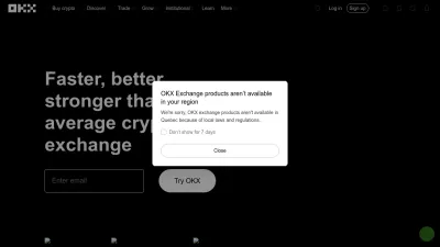 Screenshot preview of okx.com