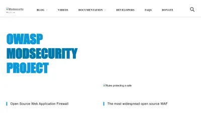 Screenshot of Modsecurity.org