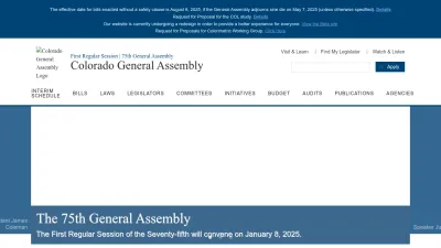 Screenshot preview of leg.colorado.gov