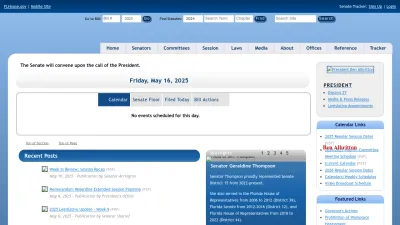 Screenshot of Flsenate.gov