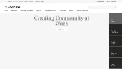 Screenshot preview of steelcase.com