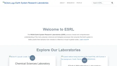 Screenshot of Esrl.noaa.gov