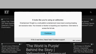 Screenshot of Etonline.com