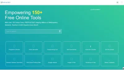 Screenshot of Prepostseo.com