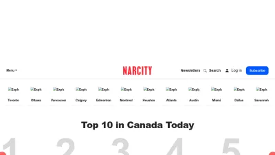 Screenshot of Narcity.com