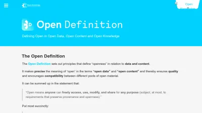 Screenshot of Opendefinition.org