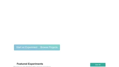 Screenshot of Experiment.com