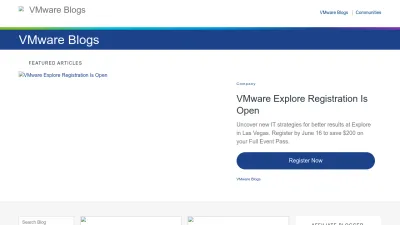 Screenshot of Blogs.vmware.com