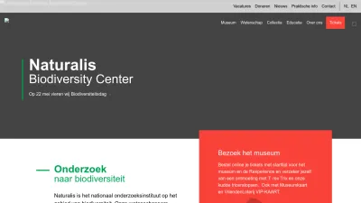 Screenshot of Naturalis.nl