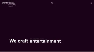 Screenshot of Rovio.com