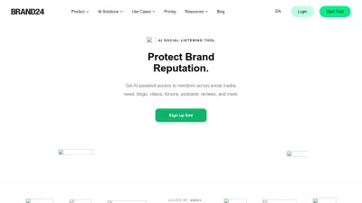Screenshot preview of brand24.com