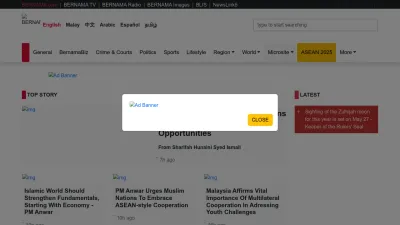 Screenshot of Bernama.com