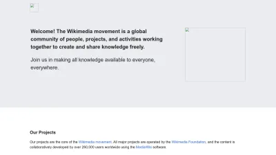 Screenshot of Wikimedia.org
