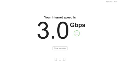 Screenshot of Fast.com
