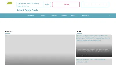 Screenshot of Wdet.org
