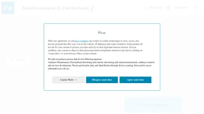 Screenshot of Ina.fr