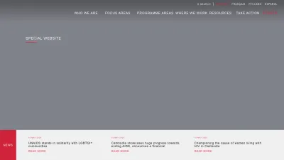 Screenshot of Unaids.org